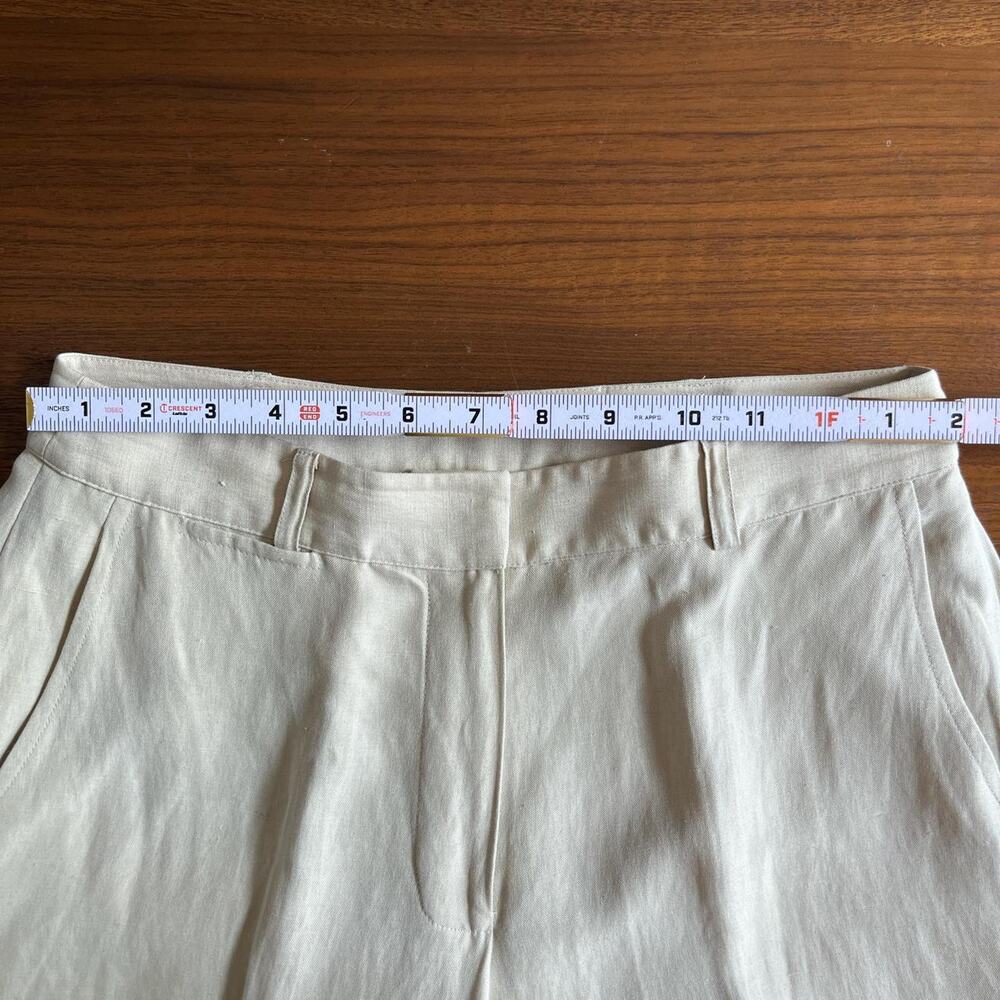Ralph Lauren Cream Linen/Silk Pants - Picture 6 of 8